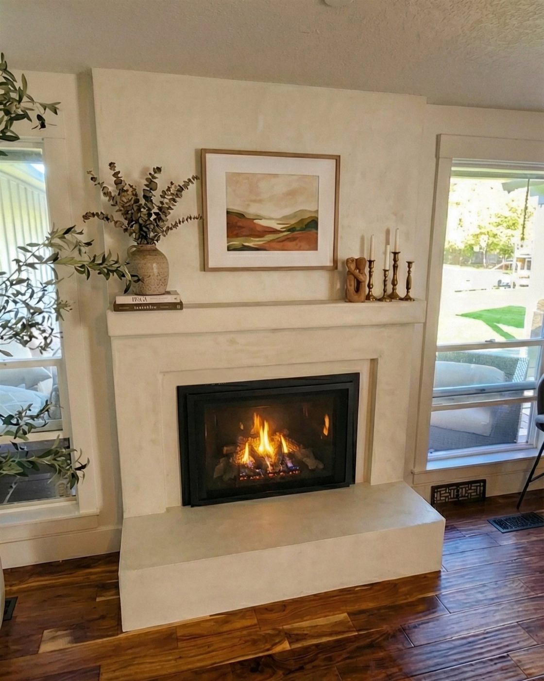 Roman clay fireplace, Vancouver, WA